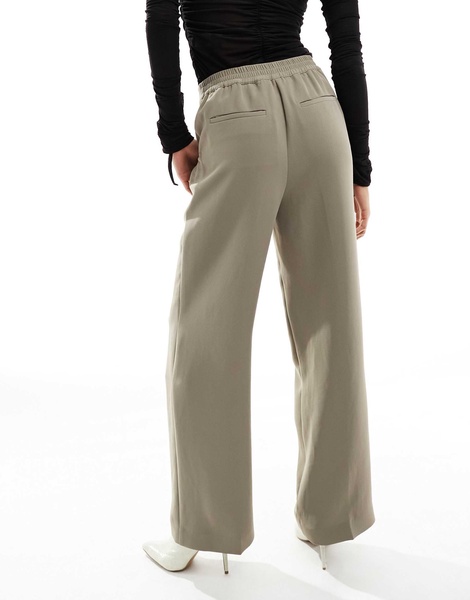 Whistles full length crepe pants in taupe - part of a set