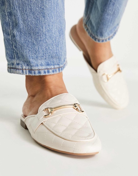 RAID Dency backless loafer in cream