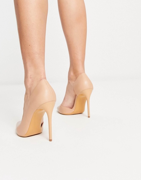 Truffle Collection stiletto heel pumps in beige