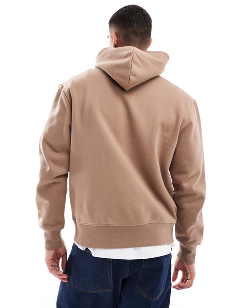 ASOS DESIGN premium heavyweight oversized hoodie in beige