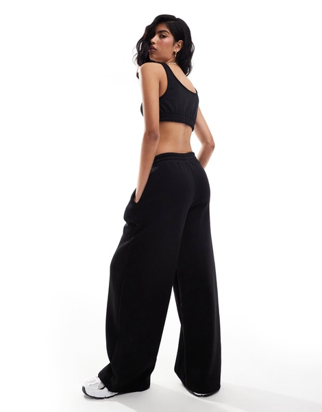 Noisy May wide leg sweatpants in black - part of a set