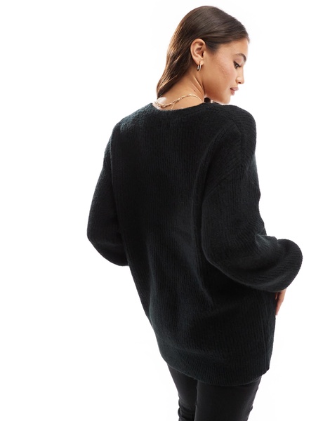 Cotton On oversized cardigan in black