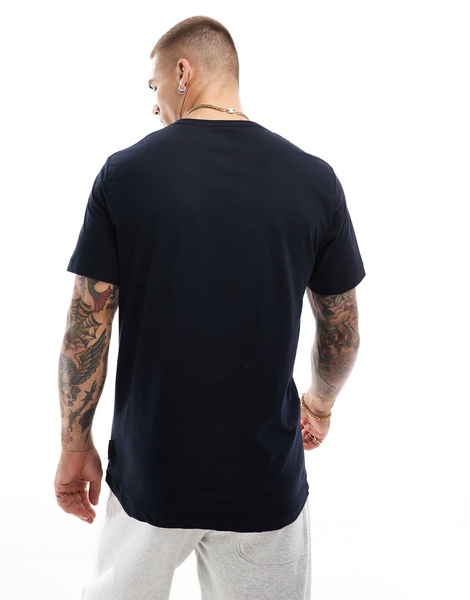 French Connection 2 pack short sleeve t-shirt in navy and gray