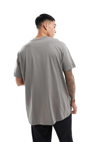 Brave Soul oversized t-shirt in grey