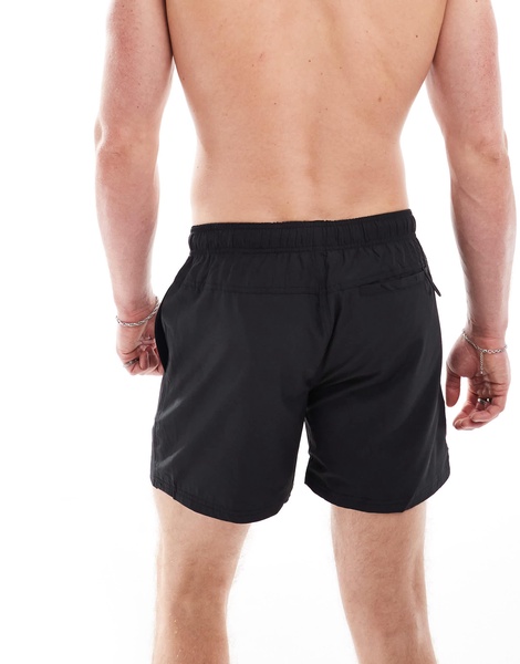 Cotton On stretch swim shorts in black