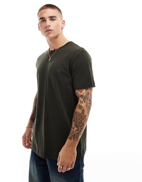 French Connection classic short sleeve t-shirt in dark green