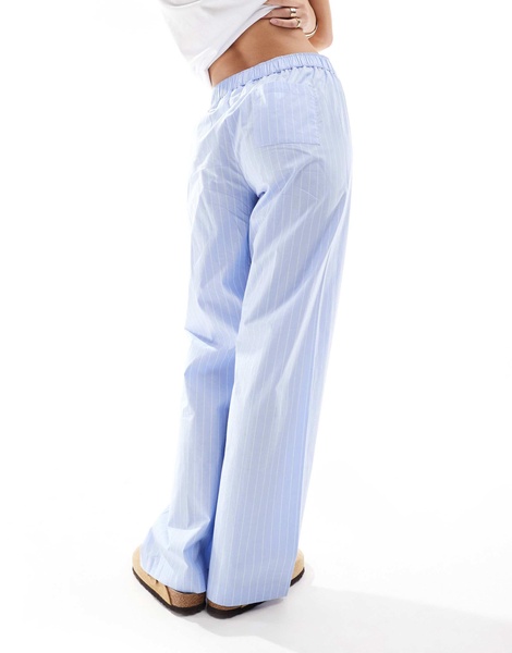 Cotton On boxer style pajama pants in blue stripe