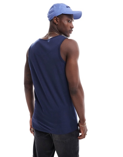 Brave Soul classic tank top in navy