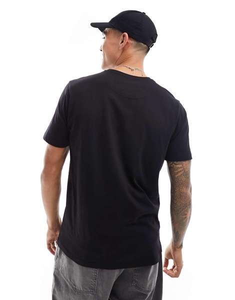 Brave Soul crew neck pocket T-shirt in black