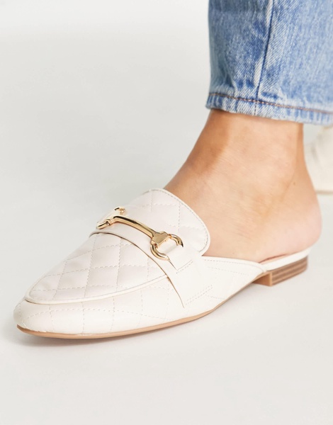 RAID Dency backless loafer in cream