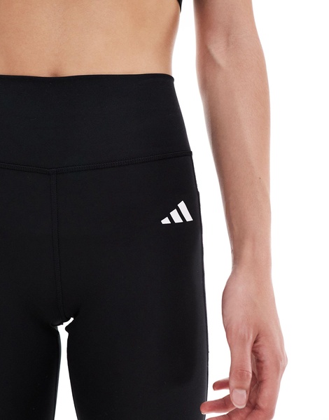 adidas Performance Optime Essentials stash pocket full length leggings in black