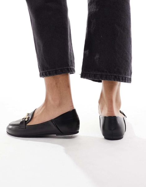 RAID Amiela horsebit loafers in black