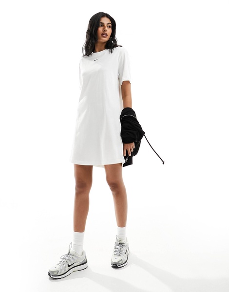 Nike Essential midi dress in white