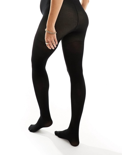 Mamalicious Maternity 2 pack 20 denier tights in black