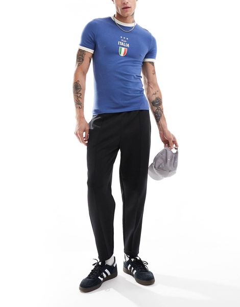 ASOS DESIGN muscle fit football T-shirt with Italia print