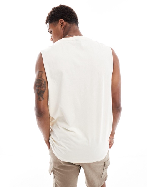 ONLY & SONS oversized tank in off white