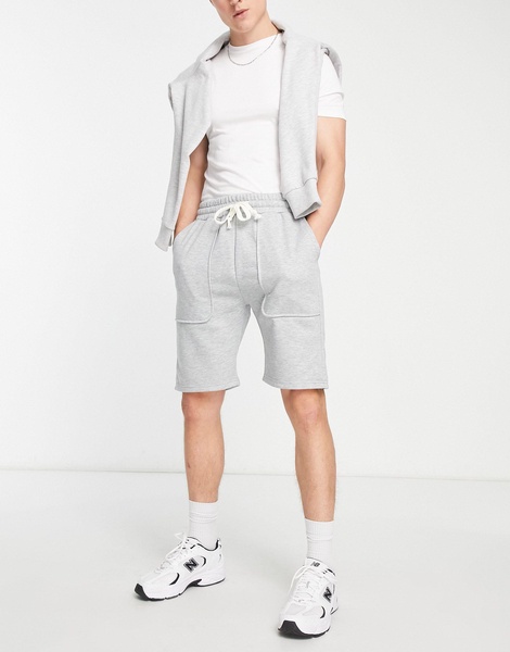 American Stitch jersey shorts in gray