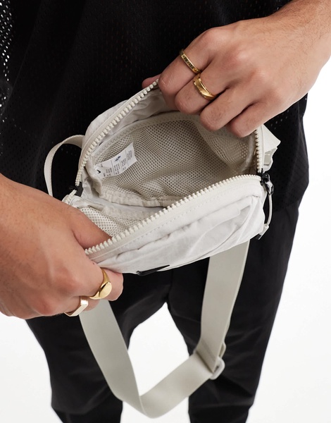 Nike Aura belt bag in off white