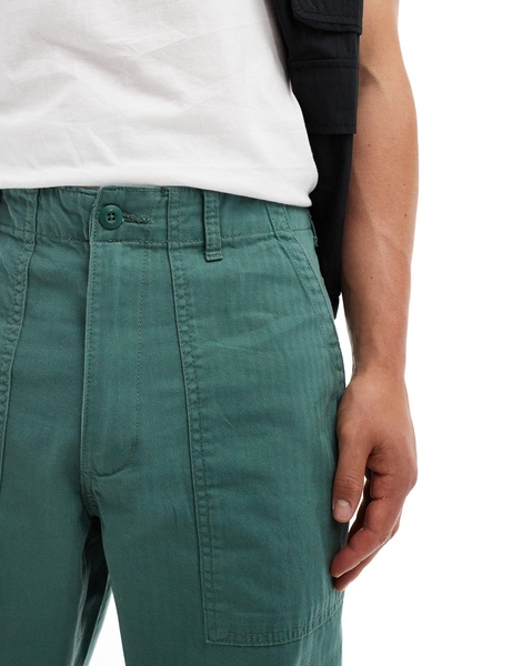 Vans fatigue loose tapered pants in dark green