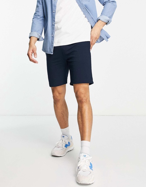 Brave Soul jersey shorts in navy