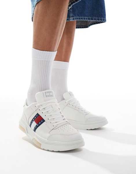 Tommy Jeans Brooklyn flag sneakers in white