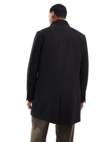 French Connection smart tailored coat in black