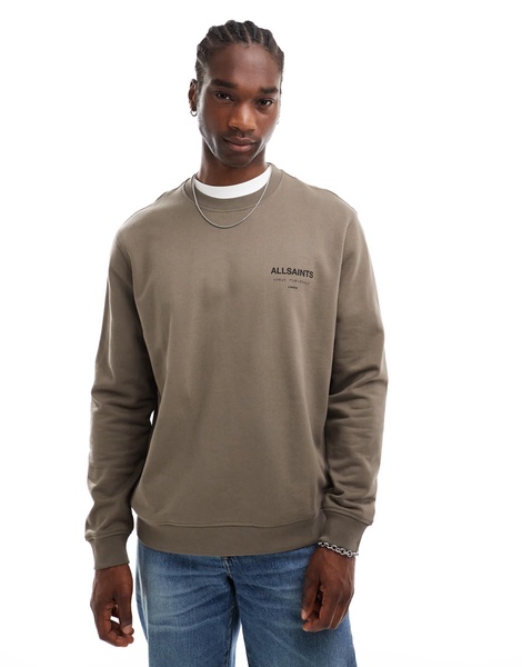 AllSaints Underground sweatshirt in light brown