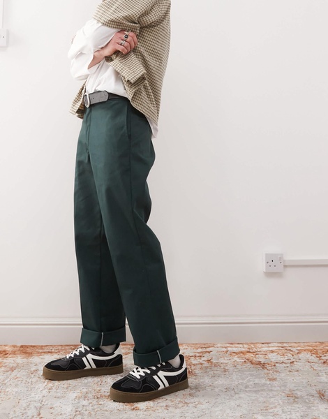 Dickies 874 straight leg work pants in dark green