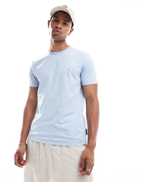 French Connection crew neck t-shirt in sky blue