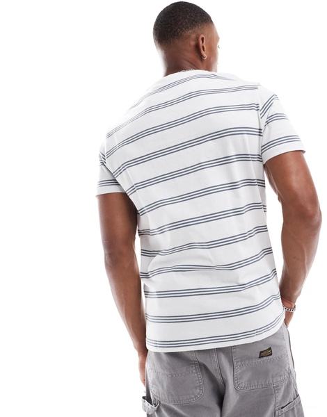 Brave Soul striped t-shirt in gray