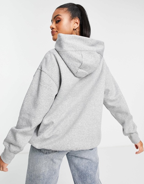 Nike Collection Fleece oversized hoodie in gray