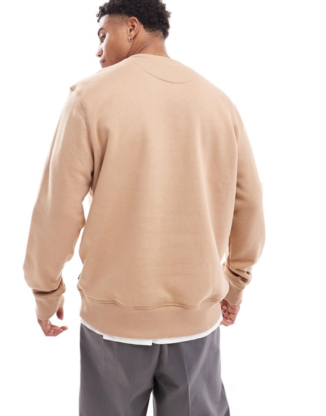 French Connection classic sweatshirt in camel