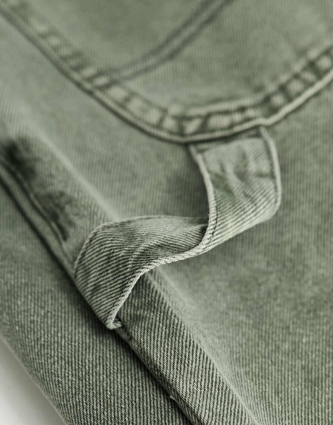 Cotton On carpenter jeans in smokey green