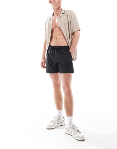 Cotton On stretch swim shorts in black