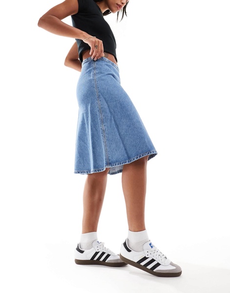 Cotton On midi skirt in dream blue denim