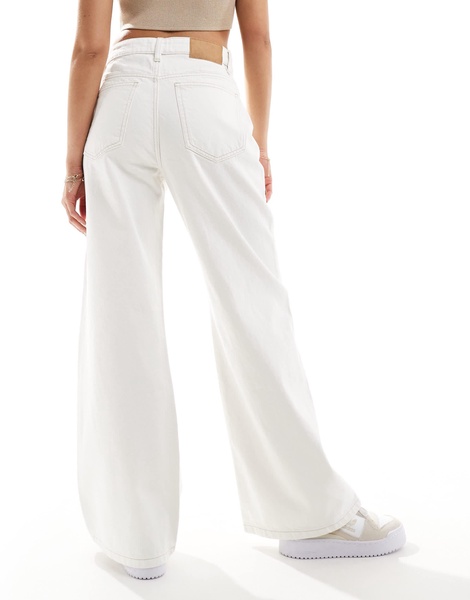 Cotton On original classic wide leg jeans in white denim