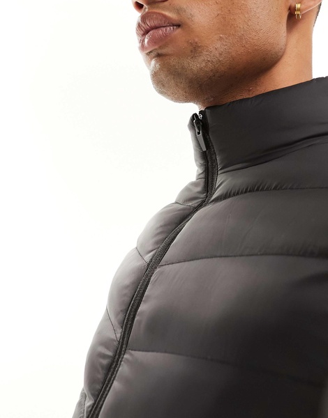 Brave Soul padded vest in black