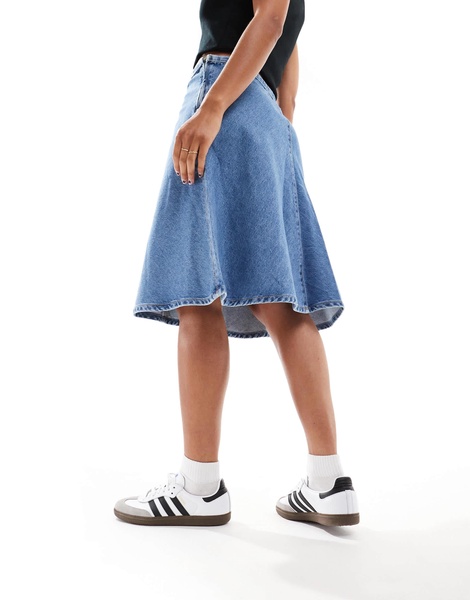 Cotton On midi skirt in dream blue denim