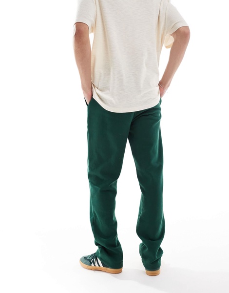 ASOS DESIGN premium heavyweight oversized sweatpants 400gsm in dark green