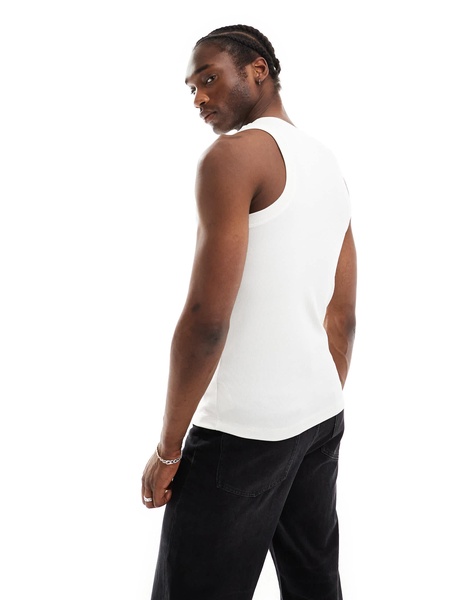 Calvin Klein Jeans ribbed tank top in white