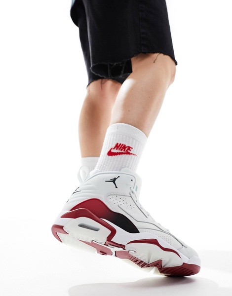 Jordan MVP sneakers in white with red detail