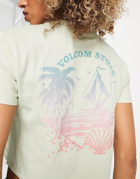 Volcom pocket dial t-shirt in sage