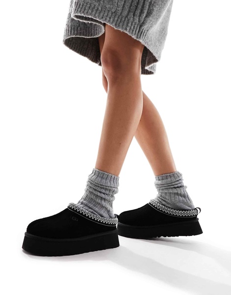 UGG Tazz shearling lined platform shoes in black