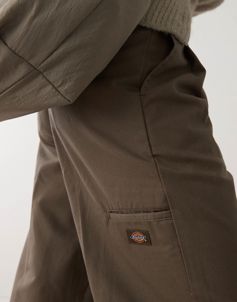 Dickies cord straight leg pants in brown