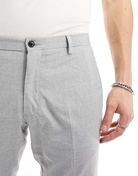 French Connection skinny smart pants in light gray