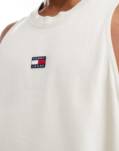 Tommy Jeans tank top in off white