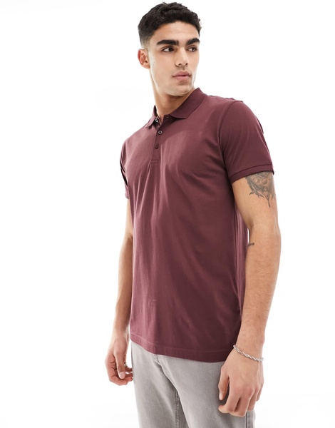 Brave Soul polo in burgundy