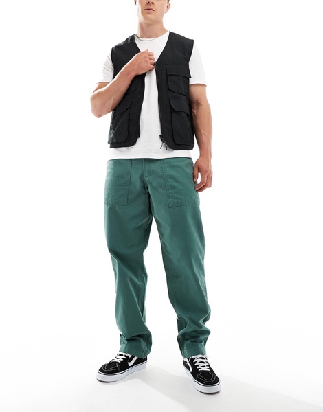 Vans fatigue loose tapered pants in dark green