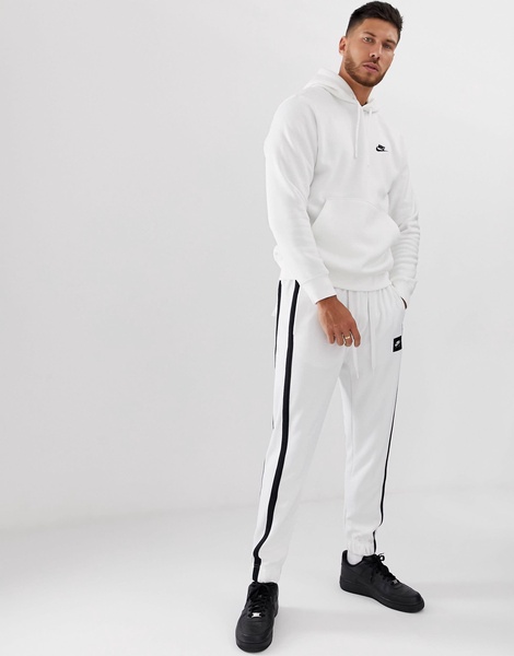 Nike Club Fleece hoodie in white