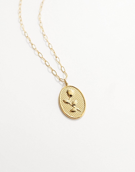 Petit Moments monet stainless steel pendant necklace in gold